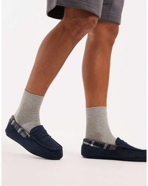 Threadbare Pantuflas Estilo Mocasines De - Azul
