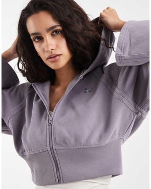New Balance Brushed Coastal Fleece Full Zip Jacket - Purple