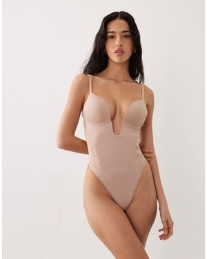 Calvin Klein Perfectly Fit Bodysuit - Natural
