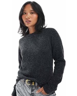 Vero Moda Maglione Lavorato Con Scollo Rotondo - Nero