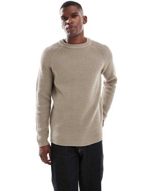 New Look Fisherman Knit Jumper - Natural