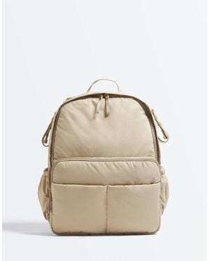 Oysho Maxi Maternity Backpack - Natural