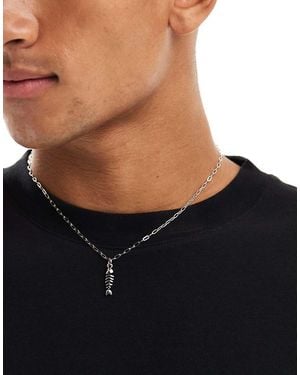 Classics 77 Fish Bone Chain Necklace - Black