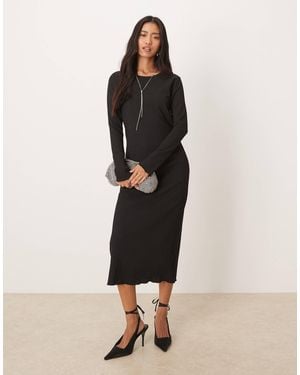 Jdy Textured Midi Dress - Natural