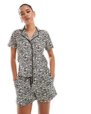 Brave Soul Short Pyjama Set - Grey