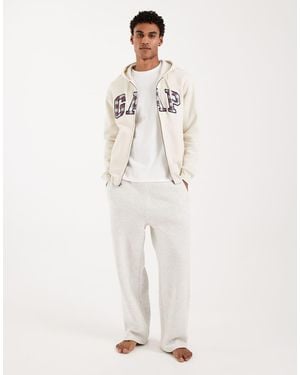 Gap Logo Zip Through Hoodie - White