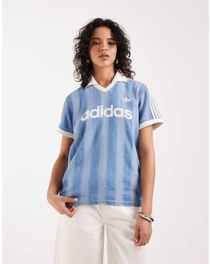 adidas Originals Denim Football Top - Blue