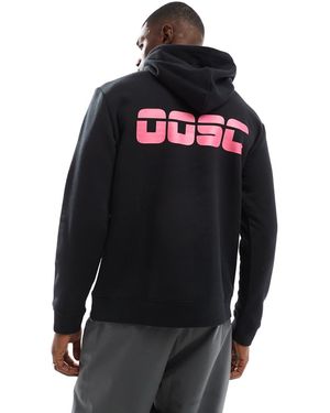 OOSC Sudadera Negra De Estilo Retro Con Capucha De - Negro