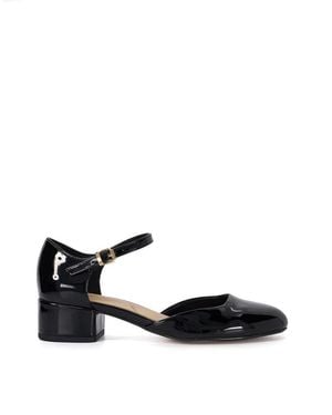 Dune Dominos Block Heels - Black