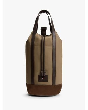 Tommy Hilfiger Heritage Logo Patch Sling Bag - Brown