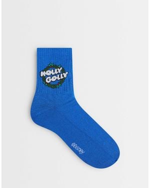 ASOS Disney Socks With Christmas Graphic - Blue