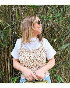 Labelrail X Collyer Twins Crop Top With Shirring - Green