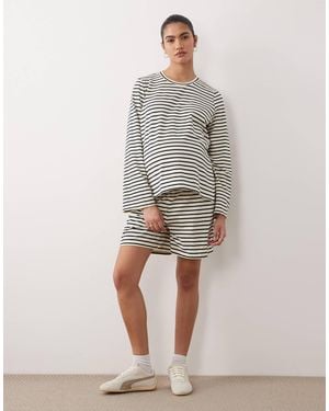 Mama.licious Mamalicious Maternity Tie Waist Jersey Shorts - Gray