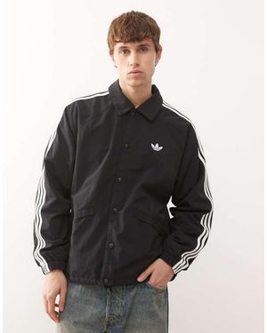 adidas Originals 3-Stripes Coach Jacket - Black