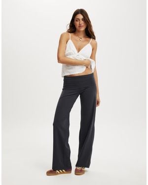 Cotton On Bella Straight Leg Pant - Blue