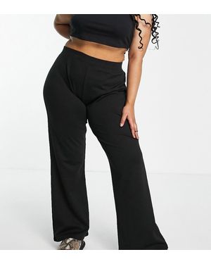 ONLY High Waisted Flare Trousers - Black