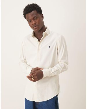 Polo Ralph Lauren Long Sleeve Icon Logo Shirt - Natural