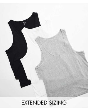 ASOS Confezione Da 3 Canotte - Multicolore