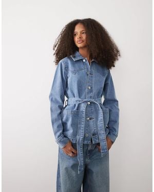 Threadbare – jeansjacke - Blau