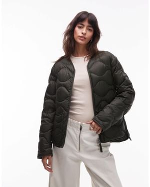 ARKET Quilted Jacket With Zip Front - Brown