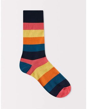 Paul Smith Striped Socks - Blue