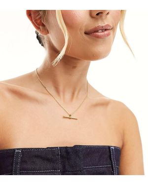 SEOL + GOLD Collar Con Detalla De Barra De Oro Vermeil De 18 Quilates De - Azul