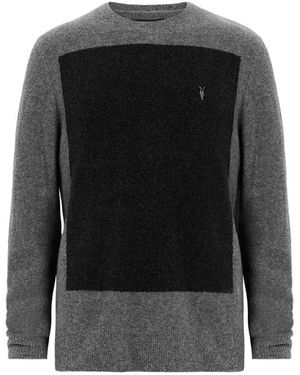 AllSaints Jersey Con Cuello Redondo De Punto Lobke De - Negro