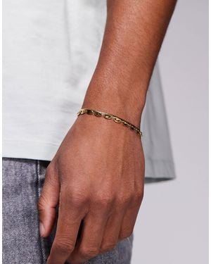 ASOS Waterproof Stainless Steel 2 Pack Marina Bracelet - Metallic