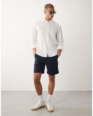 SELECTED Elasticated Waistband Shorts - White