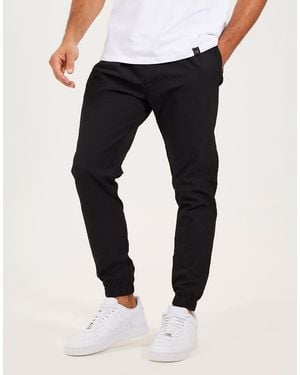 Brave Soul Seersucker Cuffed Trousers - Blue