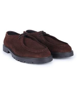OFF THE HOOK Jovi Casual Lace-Up Leather Boat Shoes - Black