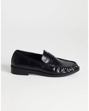 TOPSHOP Dominic loafer mit raffungen - Schwarz