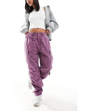 Superdry – cargo-fallschirmhose - Lila