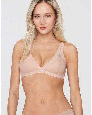 Tezenis Havana Tulle Lightly Padded Triangle Bra - Natural