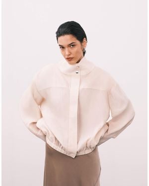 ASOS Techy Funnel Utility Windbreaker Jacket - Pink