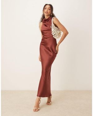 Pretty Lavish Everlee Cowl Maxi Dress - Natural