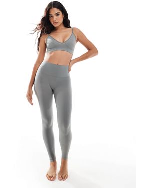 Vero Moda – nahtlose leggings - Weiß