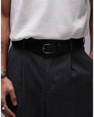 Mango Leather Belt - Black