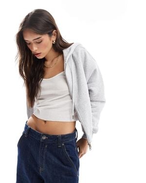Cotton On Cotton On Classic Fleece Oversized Zip Up Hoodie - Blue