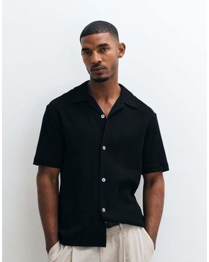 ARKET Camicia A Maniche Corte - Nero