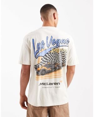 Hollister – las vegas mclaren – kastiges t-shirt - Weiß