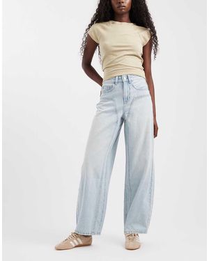 Vero Moda Zelda Jeans Met Hoge Taille En Barrel Leg Met Naaddetail - Blauw