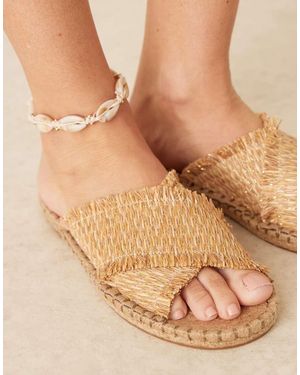 ASOS Joella Cross Strap Espadrille - Natural
