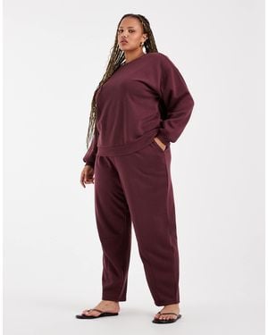 Vero Moda Oversized Balloon Leg Sweatpants Co-Ord - Red