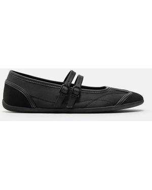 Pull&Bear – sport-ballerinas - Weiß