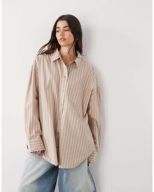 Monki Oversized Shirt - Natural