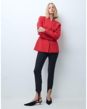 ASOS Blazer Met Gevormde Pasvorm En Heuplengte - Rood
