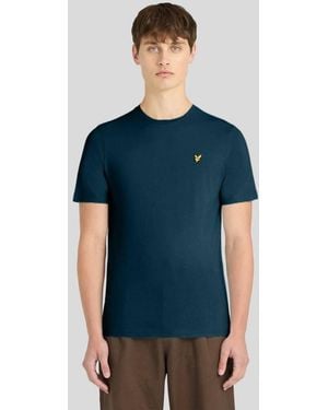 Lyle & Scott Ss T-Shirts Plain T-Shirt - Blue