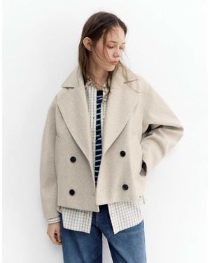 Pull&Bear – kurzmantel - Natur