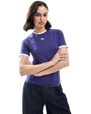 ONLY Contrast Detail Sporty Tee - Blue